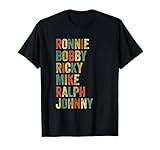 Ronnie Bobby Ricky Mike Ralph Johnny Funny Hip Hop Eighties T-Shirt