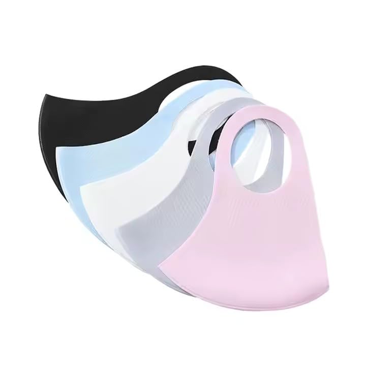 Image of Multicolor Face Mask, Dust Mask, Sun UV Protection: Washable, Reusable, Breathable Multicolor Polyester Cotton Face Masks for Outdoor Activities, Unisex