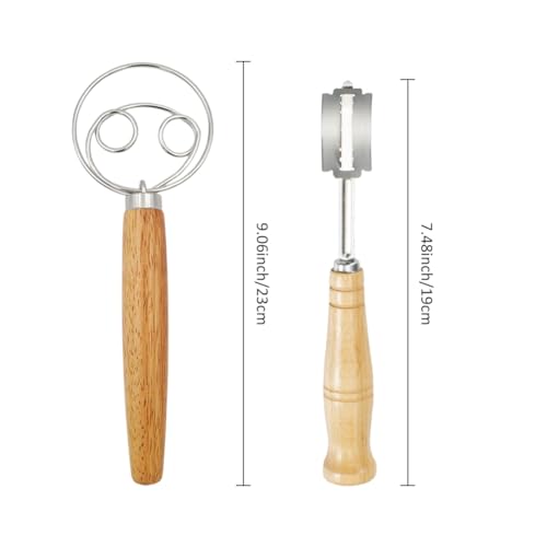 Bäckermesser, Bäckerklinge, Teigritzmesser, Teigmesser, Dänischer Schneebesen, Brotteig Schneebesen, Dänischer Teigbesen, Brotteigmischer, Brotklinge, Teig Rasiermesser, Zum Schneiden von Brotteig