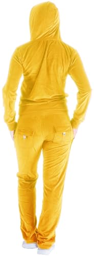 Image of LeeHanTon Womens Jogging Suits Sets Running Velour Outfit Zipper Warm Up 2 Pieces Hoodie and Pant Tracksuit