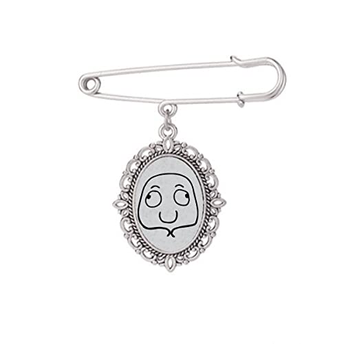 Broche de dessin animé pour fixer une robe ou un châle
