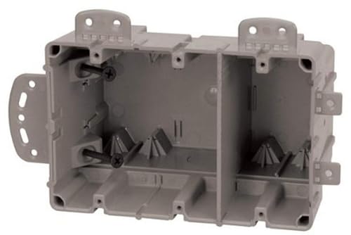 Image of Southwire MSBMMT3G 3 Gang Multi Mount Device Box with Depth Adjustable; Heavy Duty 42lb; Gray