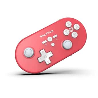 ShanWan Gamepad Kabellos - 6-Achsen-Gyro, Lineare Motorvibration, 3-Modus-Switch, Hall-Joysticks für Switch/Switch 2, PS4, Steam Deck, PC & Mobile Geräte