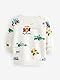 NEXT Gemustertes Sweatshirt aus 100% Baumwolle Ecru Off White Cars 18 Monate