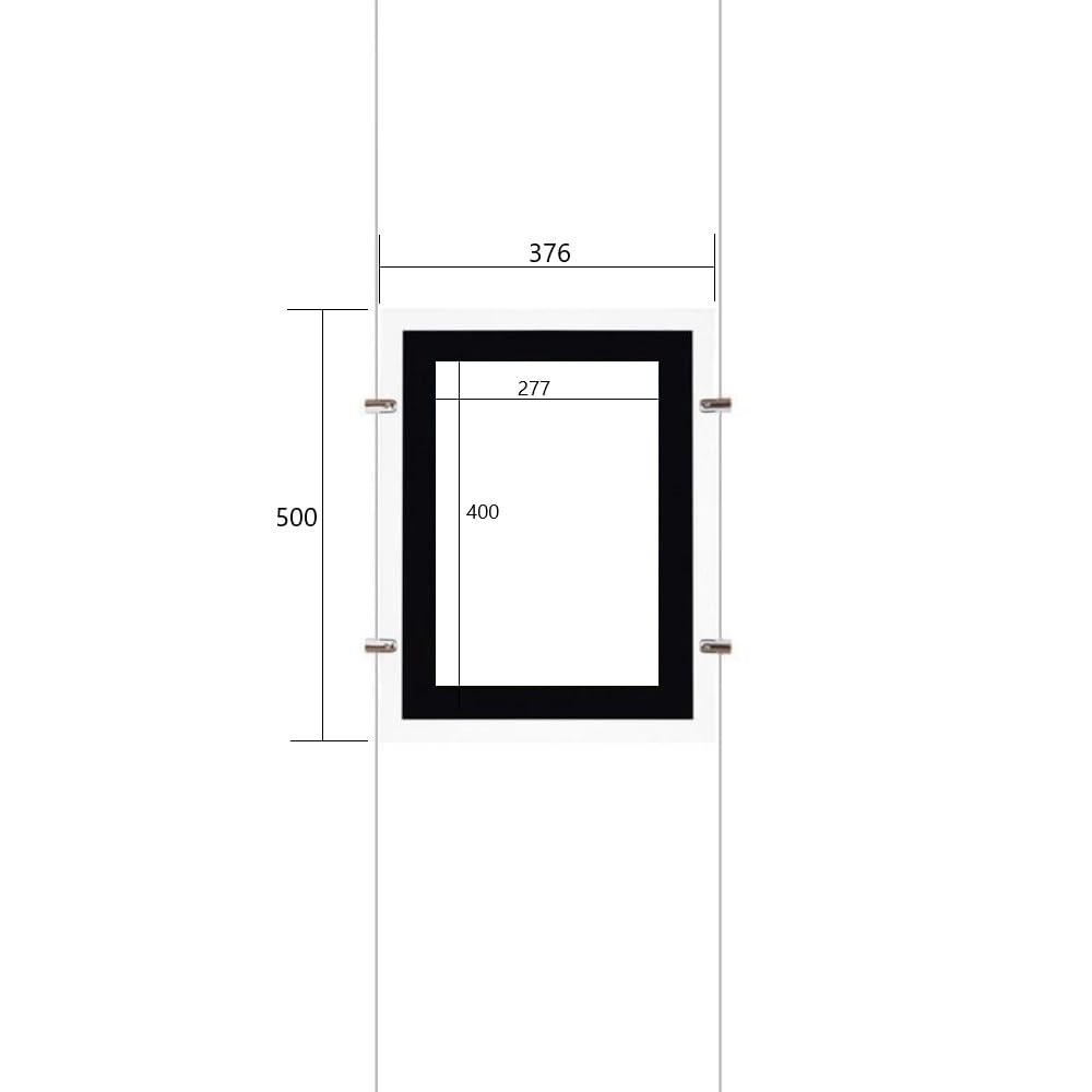 LEDKIA LIGHTING Kit Cartel Expositor LED DIN A3 Vertical 3