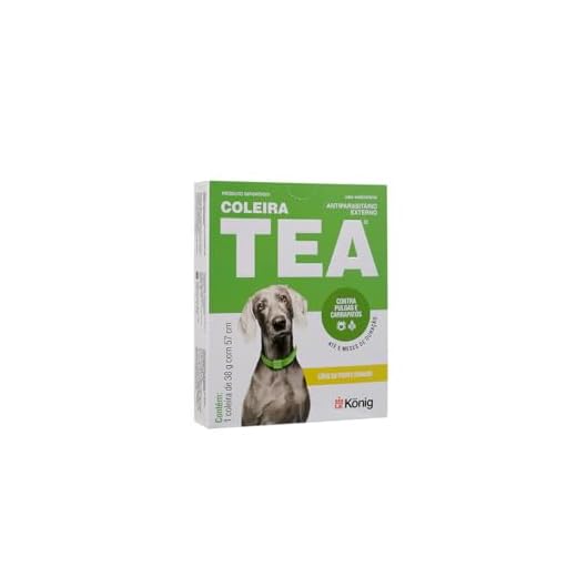 KONIG Coleira Tea 38G - Antipulgas E Carrapatos Para Cães - Grande Porte