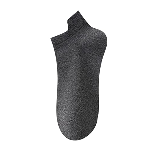 Invierno Polar Calcetines de algodón para mujer, invisibles, cortados por unidad, suaves y transpirables, con tacón y dedos reforzados para el uso diario. Niño 8 Años, gris oscuro, Talla única