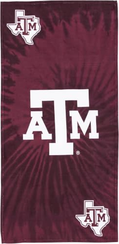 Image of Northwest NCAA Texas A&M Aggies Unisex-Adult Beach Towel, 30 inch x 60 inch, Psychedelic (Pack of 6)