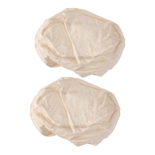 VANZACK 2 STÜCK Brot Gärkörbchen Stoffbezug Oval Langlebiges Leinenbacktuch für Brotteig Leicht zu Reinigen Praktisches Backzubehör für Küche und Bäckerbedarf