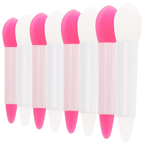 OUNONA 16Pcs Silicone Makeup Brush Flexible Lip Eyeshadow Applicators for Daily Professional Use Lipstick Brush Tool Safe for Sensitive Skin