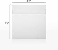 Vista 137 de LUXPaper Sobres de invitación cuadrados Despegar y prensar 8 x 8 pulgadas Natural Texto de 70 libras 50