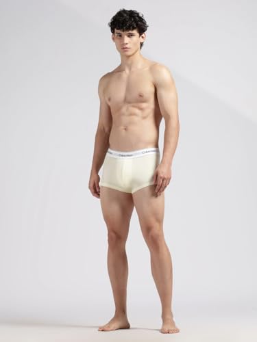 Image of Black Solid Low Rise Trunks - Pack of 3
