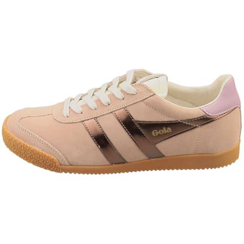 Image of Gola Women's Elan Glitz Suede Sneakers