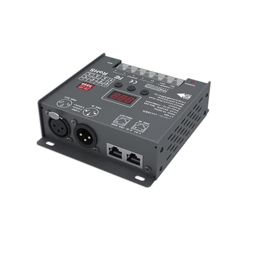Décodeur DMX XLR 3 broches et RJ45 boîtier esclave LT-904-DIP - 4