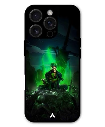 Image of Premium Anime 1 Case for iPhone 16 Pro (Glossy Finish) Soft-Touch Metal TPU Back Cover, Shockproof, Designer, Aesthetic Mobile Phone Case
