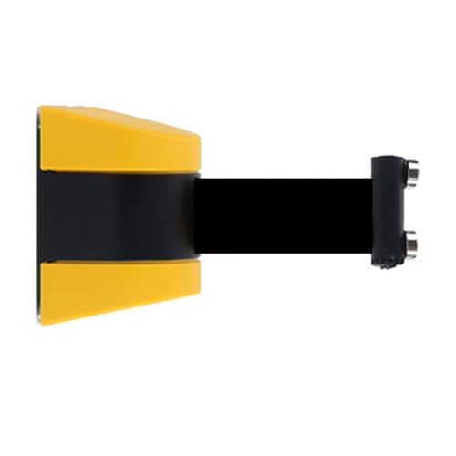CAIFEXUE Retractable Wall Barrier,Wall Mount Crowd Control Wall Retractable Belt,Safety Belt with Abs Case,Not Enter Belt for Grocery Retail Store Stadium/5 Meters