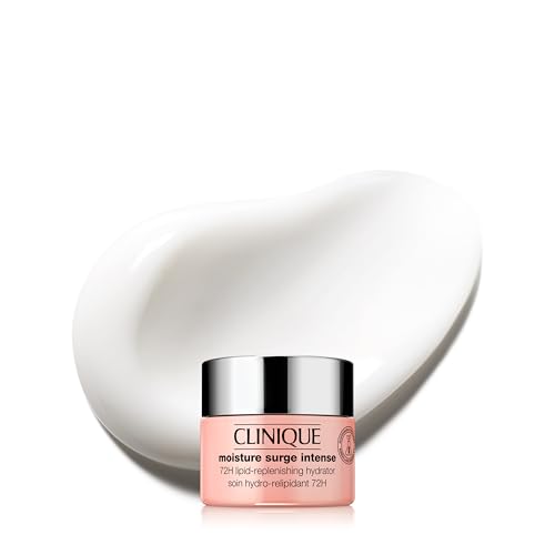 Clinique Moisture Surge Intense 72H Lipid-Replenishing Hydrator Face Moisturizer With Aloe Water + Cica | Hydrating + Moisturizing, Mini Travel Size, 0.5 Fl Oz