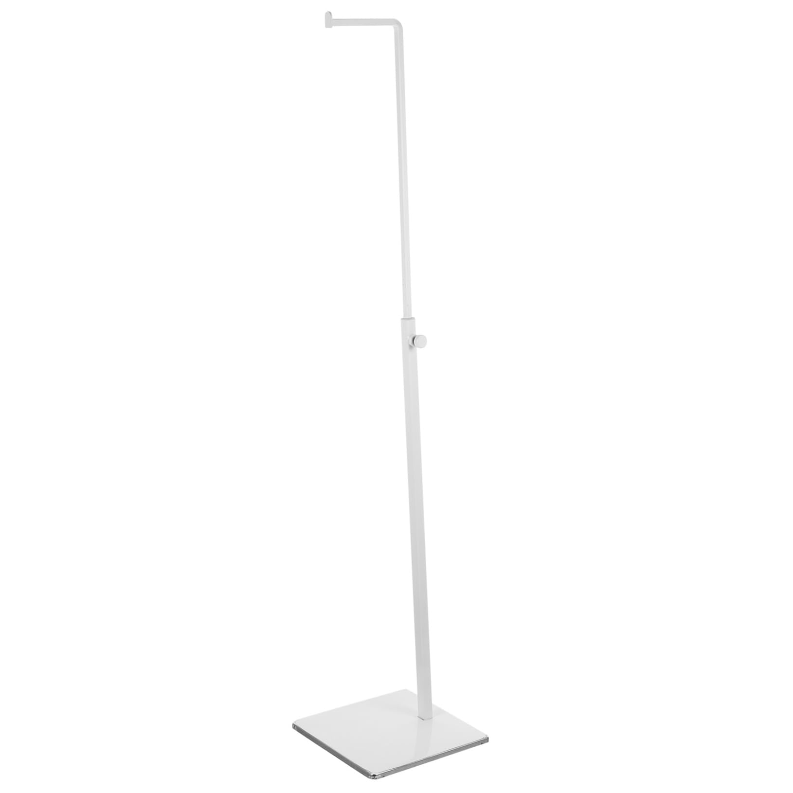 Soporte colgante para bolso regulable de 39 a 70cm en metal blanco de alta resistencia