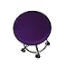 Housse de Chaise Ronde à la Mode Housse de Tabouret de Bar Housse de siège élastique Protecteur de Chaise Couleur Unie Housse de Chaise de Maison Spandex