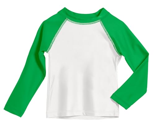 Image of Boys UPF 50+ Color Block Solid Long Sleeve Rashguard
