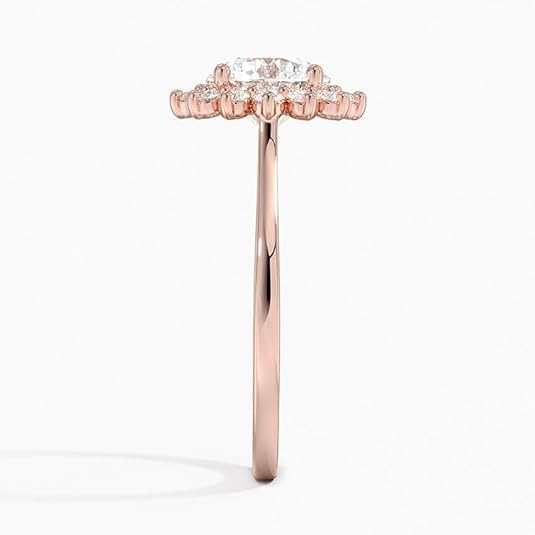 2 CT Round Cut Moissanite Engagement Ring 10K 14K 18K Solid Gold, 925 Sterling Silver Willow Solitaire Engagement Ring Promise Ring for Wedding Christmas gift for Women