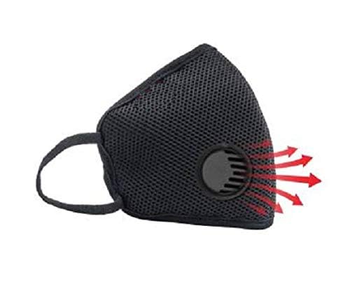 Shakuntla Black Anti-Pollution Breathable Respiratory Cotton Mouth Nose Cover Face Mask with Air Filter (Pack of 2)-image-39
