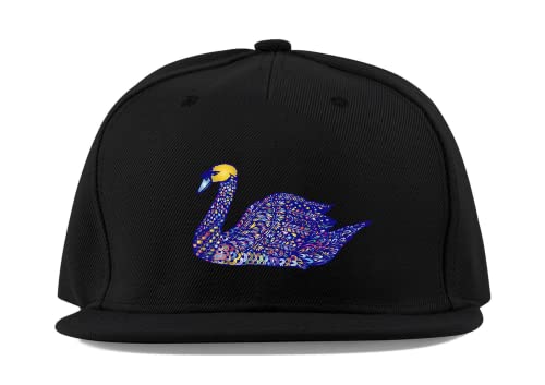 Casquette de baseball contre le soleil visière plate en coton noir anti-transpiration