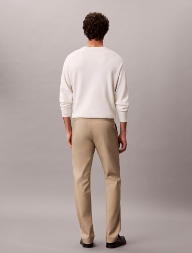 Image of Calvin Klein Men's Modern Stretch Chino Wrinkle Resistant Pants