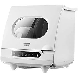 DJDLLZY Aanrecht Afwasmachine, Soft Water Wassen En Zelfreinigende, 360 ° Dubbel-roterende Driedimensionale SprayFive…