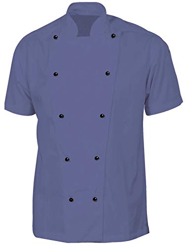 SUNLEXA Men's Chef Coat/Chef Jacket Multi-Colored Half Sleeve Chef Coat Size (S-6XL)