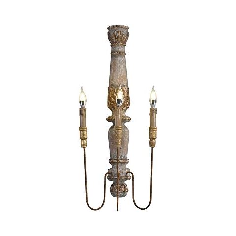 JiuZhuo Rustic 3-Light Wall Sconce Cover