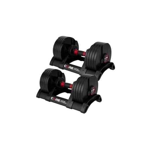 Core Fitness Adjustable Dumbbells Set