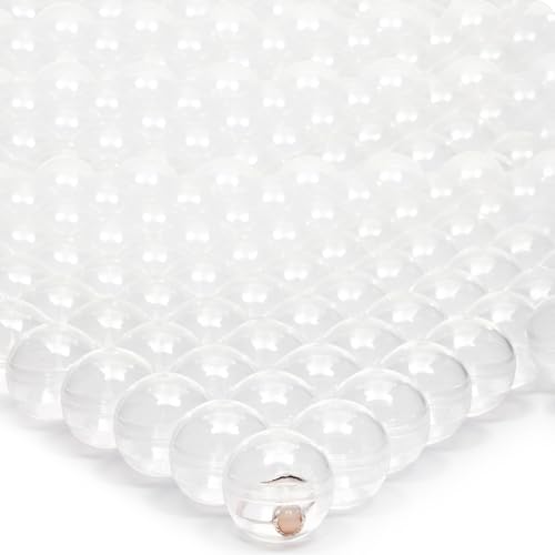 200 Pack Gumball Vending Machine Capsules, 1.1 Inch Plastic Containers for Toys, Prizes, Themed Party Favors, For Ages 3-14