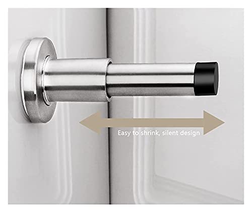 Butée de porte réglable en acier inoxydable avec pare-chocs - 3