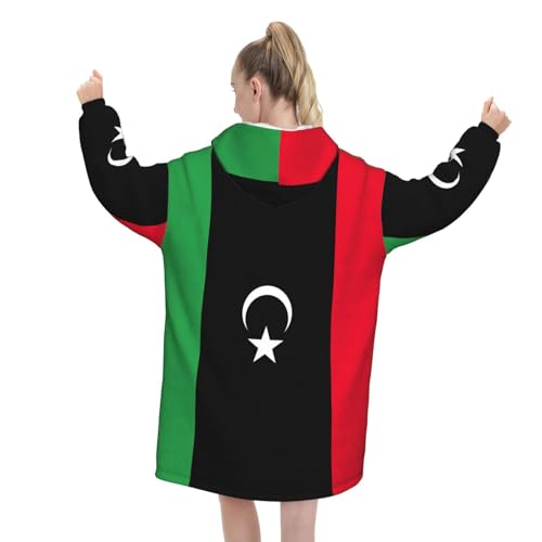Couverture à capuche adulte douce et chaude avec imprimé drapeau