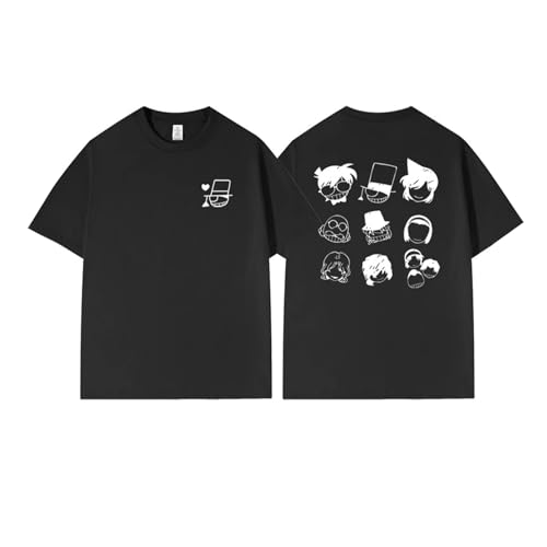 Camiseta Detective Edogawa Conan Anime Patrón Impreso Camiseta Manga Corta Conan...