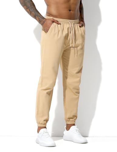 Men's Cotton Sweatpants Joggers Athletic Workout for Men with Pocket and Drawstring3