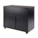 Winsome Halifax Wide Mobile Cabinet with 5- Drawers, for Home Office, Bedroom, Black