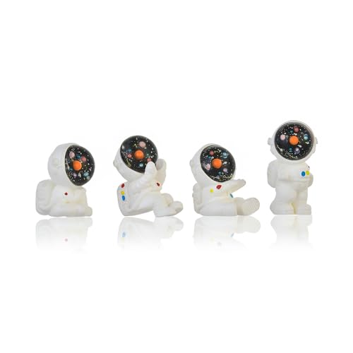 Image of Amazon Brand - Umi Miniature Decorative Items, Astronaut Miniature Things Statue Figurines Showpiece Item for for Home Decor Items for Table Decor Desk Decoration Items (Set of 4)