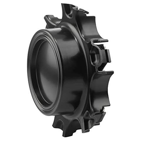 steel.frame.motor 1PC 135mm (5.31in) Wheel Hub Center Caps Matt Black for #H659-TRD Cover