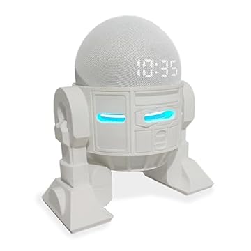 Suporte Base para Alexa Compatível com Echo Dot 4º e 5º Geração (Modelo 4 - Geek robô R2D2)