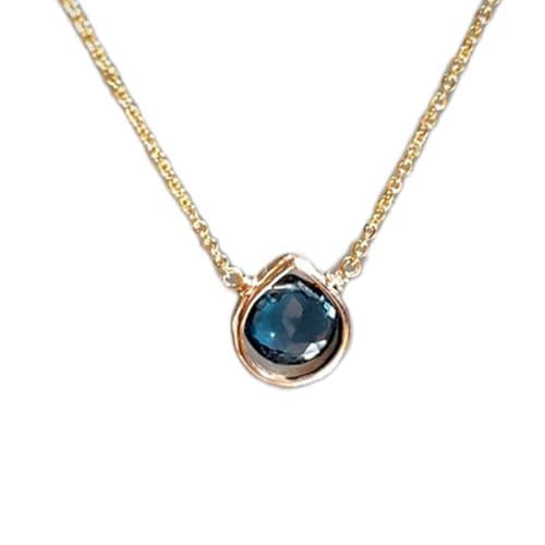 Pendentif quartz bleu naturel et chaîne argent, le bijou spirituel qui libère vos énergies