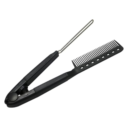Peine alisador para cabello en forma de V compacto