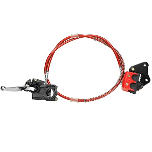 Fvrito Front Disc Hydraulic Brake Master Cylinder Caliper Handle Lever Line Assembly With Brake Pads For 50Cc 70Cc 90Cc 110Cc 125Cc Ssr Taotao Apollo Coolster Moped Scooter Chinese Pit Dirt Bike Red #TOP6