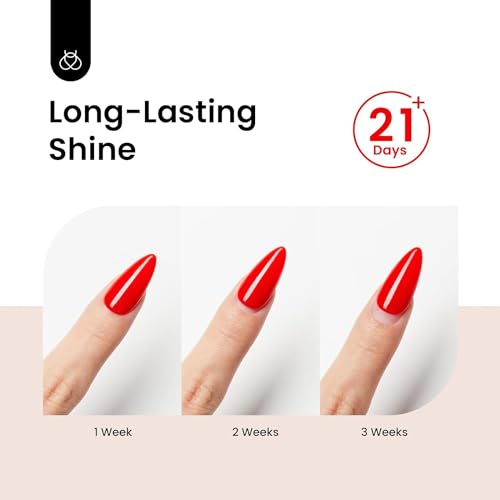 Beetles Gel Polish BT-FK026AU 2Pcs 15Ml No Wipe Top Coat High Gloss Shiny Long-Lasting Clear Gel Top Coat, Soak Off Nail Lamp Nail Gel thumb #3