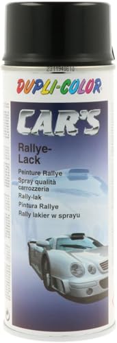 MOTIP CARS Sprühlack Schwarz Glänzend 400 ml Sprayfarbe in Nitro-Kombi-Qualität für Metall Karosserie & Kunststoff Autolack mit hoher Deckkraft