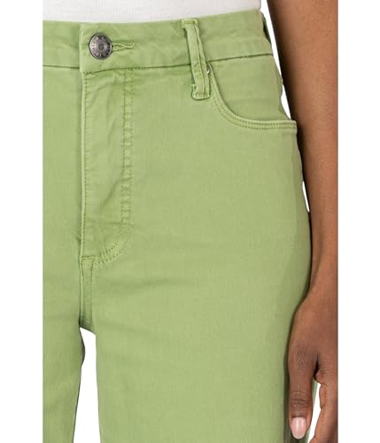 KUT from the Kloth Women's Meg High-Rise Fab Ab Wide Leg Raw Hem in Fire3