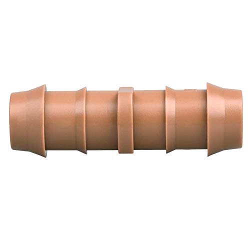 JOYPRO 24 Pieces Drip Irrigation Barbed Couplings Fittings(17mm) for 1/2” Tubing (0.600”ID)- Irrigation Pipe Connectors for Irrigation System and Sprinkler
