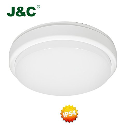 J&C 12W IP54 Lampada da Soffitto a LED