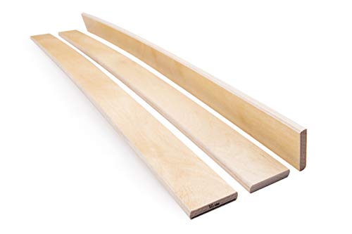 Pack of 10 Slats Birch Wood Sprung Bed Base Replacement Single Double 5 cm wide 990 mm Long